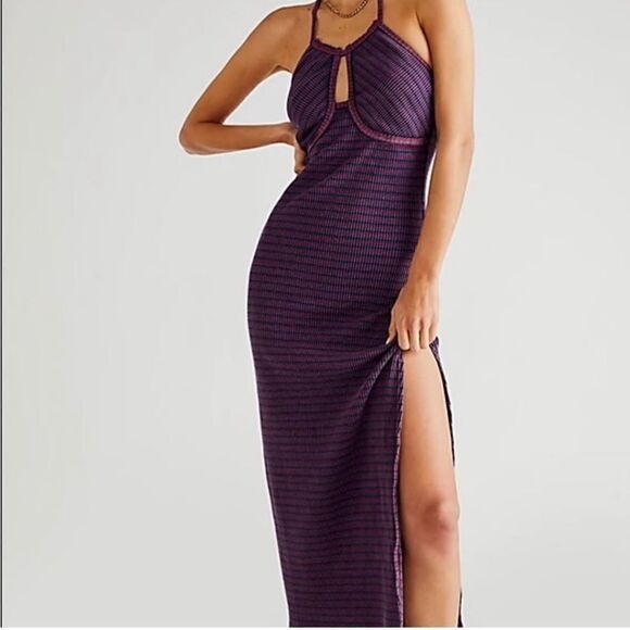 Free people Terra striped rubbed Maxi Dress 
$85| Size: XS,M,L
NWOT never worn - Picture 1 of 9